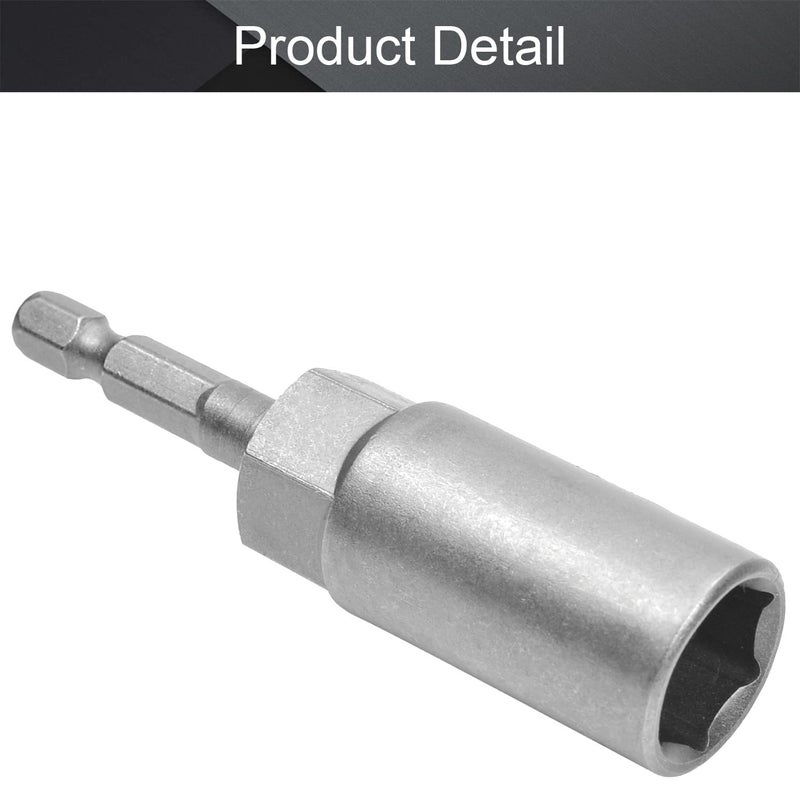 Utoolmart 1/4" Quick-Change Hex Shank 14mm Setter Impact Nut Driver Drill Bit Tool, 80mm Length Metric No-magnetic - Image 4